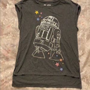 Gap kids Star Wars glitter r2d2 T-shirt